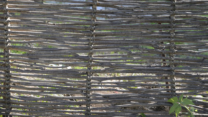 плетёная изгородь