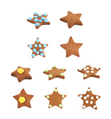 Fototapeta na wymiar Star shaped cookie isolated