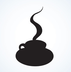 Cup of coffee. Vector drawing