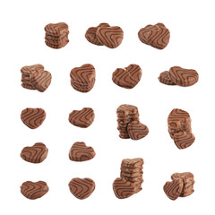Heart shaped cookie isolated