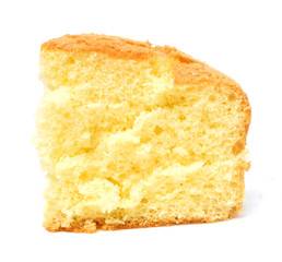 tasty muffin cake, isolated on white