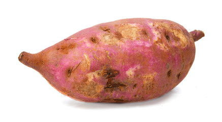 sweet potato on the white background
