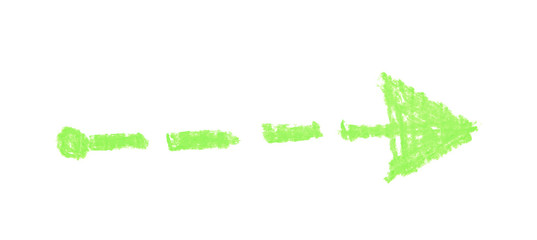 Hand drawn arrow symbol isolated