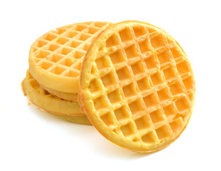 waffles isolated on white background