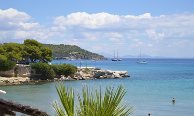 Fototapeta premium Coastline on Aegina Island in Greece