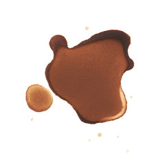 Dried coffee stain isolated