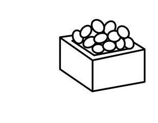 豆まき(線画)