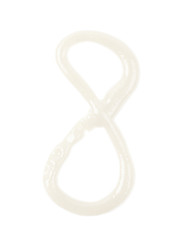 Single number made of sauce isolated