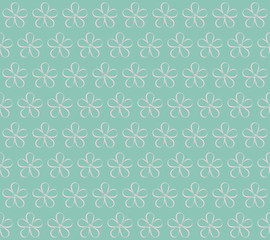 vector illustration. Eps 10. Flowers on a blue background. Seamless floral pattern. Spring background.