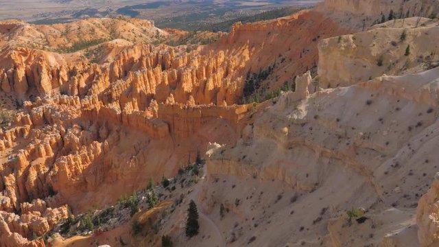 Top View In Motion On Sand Mountain Red Orange Bryce Canyon National Park