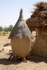 land construction in a African village