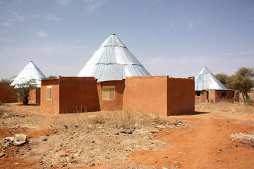 land construction in a African village