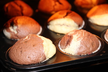 Muffins im Backofen