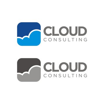 Cloud logo design template vector illustration