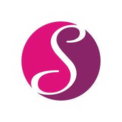 S logo initial letter design template vector
