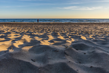 Naklejka premium atardecer en playas de almeria