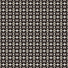 Geometric pattern in repeat. Fabric print. Seamless background, mosaic ornament, ethnic style.