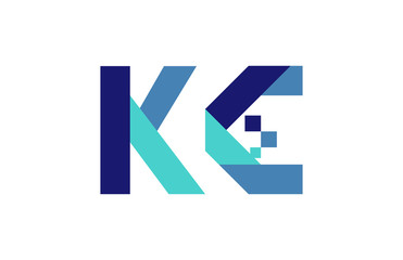 KC Digital Ribbon Letter Logo