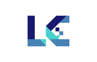 LC Digital Ribbon Letter Logo
