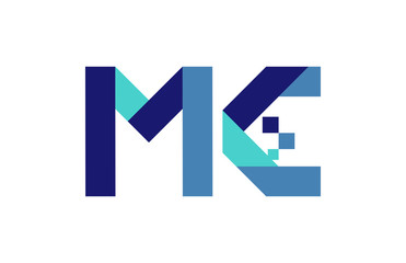 MC Digital Ribbon Letter Logo
