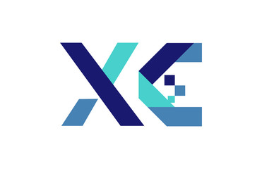 XC Digital Ribbon Letter Logo