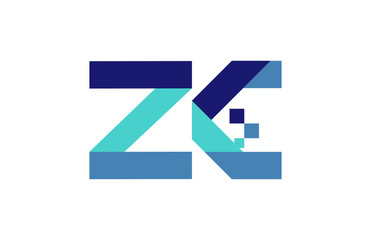 ZC Digital Ribbon Letter Logo