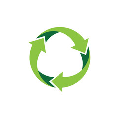 Recycle logo vector logo design