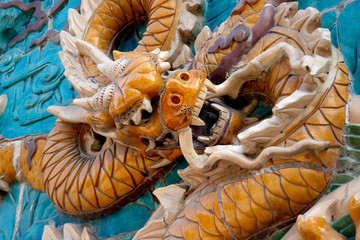 Dragon statue from nine dragon wall