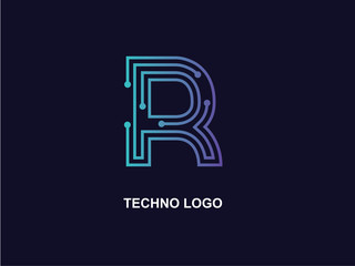 Fototapeta na wymiar Technology logo