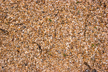 Pebble beach from the Spanish coast