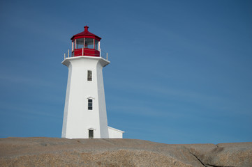 Fototapeta na wymiar peggys cove lighthouse