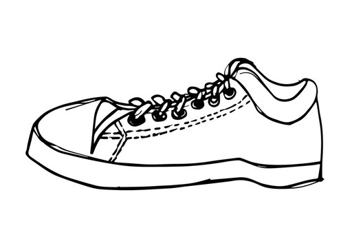 Sketch of shoes