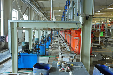 Ceramic products in the workshop production