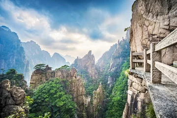 Photo sur Plexiglas Monts Huang Landscape of Huangshan Mountain (Yellow Mountains). Located in Anhui province in eastern China.