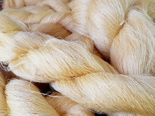 color of silk yarns, silk production process