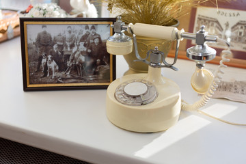 Old white phone