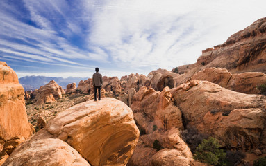 Looking into the distance