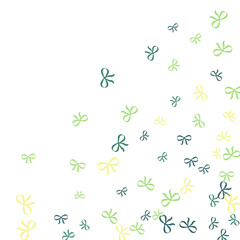 Festive Background with Colorful Bows. Delicate Pattern for Postcard, Print, Banner or Poster. Little Pretty Bows For Party Decoration, Wedding, Birthday or Anniversary Invitation. Vector