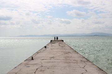 a pier in Okinawa