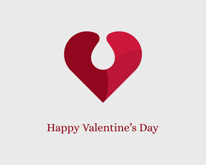 Valentines day concept with heart