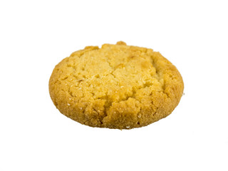 butter cookies isolated on white background