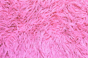 Artificial fur background pink