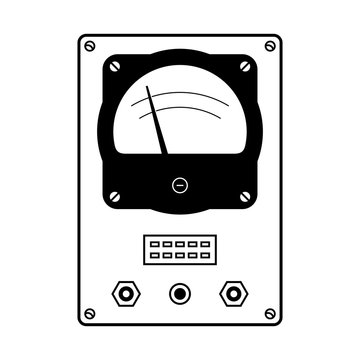 Front view of an avometer