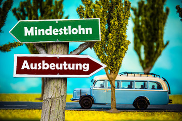 Schild 308 - Mindestlohn