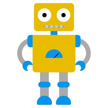 Vector illustration of a toy Robot 