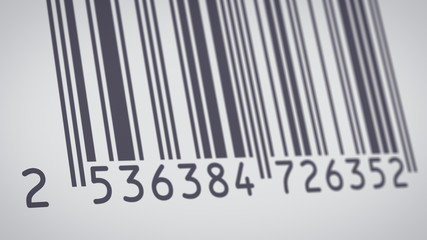 barcode symbol closeup