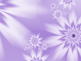 Fractal image,beautiful template for inserting text in purple color...Background with flower..Floral template with place for text...Graphic design for business cards and like.