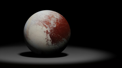 dwarf planet Pluto, the former planet, solar system set