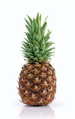 Fresh ripe whole pineapple for healthy nutrition