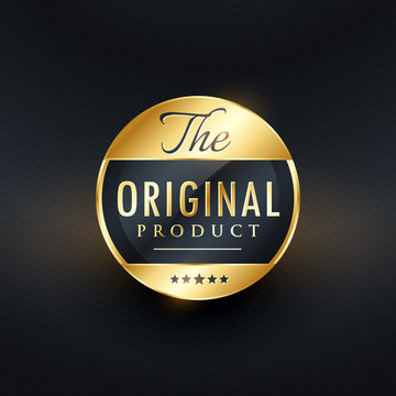 original product label vector design